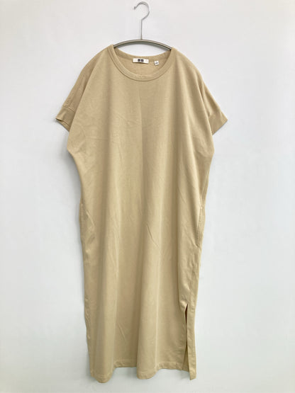UNIQLO/ユニクロ/ワンピース/ワンピース/ドレス/ベージュ/L