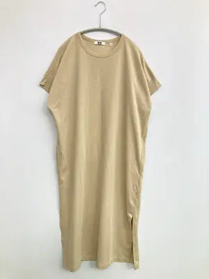 UNIQLO/ユニクロ/ワンピース/ワンピース/ドレス/ベージュ/L
