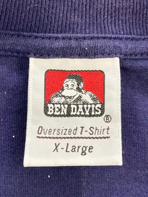 BEN DAVIS/ベンデイビス/Tシャツ/カットソー/トップス/ネイビー/X-Large