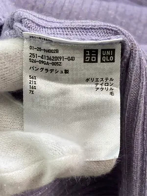 UNIQLO/ユニクロ/ニット/セーター/トップス/パープル/M