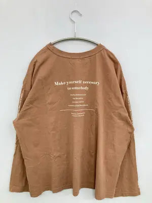 COLZA/コルザ/Tシャツ/カットソー/トップス/ブラウン/L