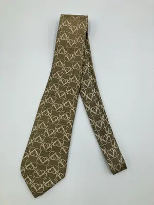 HERMES/エルメス/ネクタイ/ファッション雑貨/カーキ