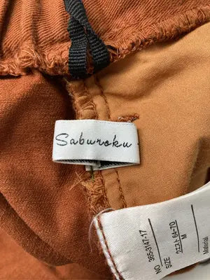 SABUROKU/サブロク/その他パンツ/パンツ/ブラウン/M   ウエスト64～70