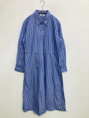 UNIQLO/ユニクロ/シャツワンピース/ワンピース/ドレス/ブルー/M