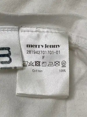 merry jenny/メリージェニー/Tシャツ/カットソー/トップス/ホワイト/F