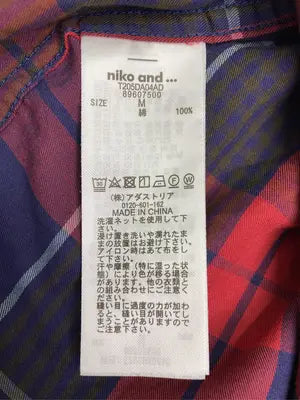 niko and .../ニコアンド/シャツ/ブラウス/トップス/レッド/M