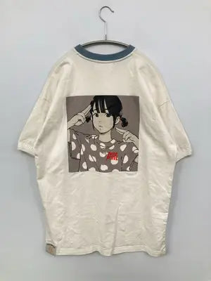 OVER PRINT/Tシャツ/カットソー/トップス/アイボリー/L