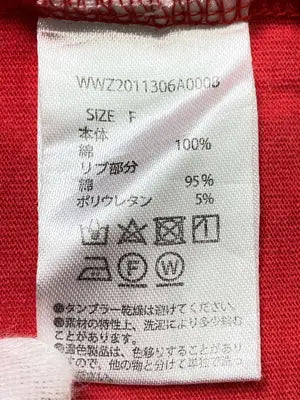 KOOKY'N/クーキー/Tシャツ/カットソー/トップス/レッド/F