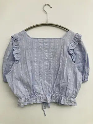 continuer de NICE CLAUP/コンティニューデナイスクラップ/シャツ/ブラウス/トップス/スカイブルー