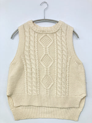 E hyphen world gallery/イーハイフンワールドギャラリー/ベスト/トップス/アイボリー/F