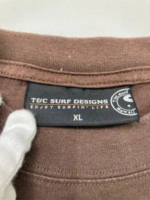 T&C SURF DESIGNS/ティーアンドシーサーフデザインズ/Tシャツ/カットソー/トップス/ブラウン/XL