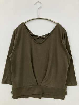 CECIL McBEE/セシルマクビー/Tシャツ/カットソー/トップス/カーキ/M