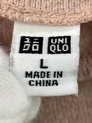 UNIQLO/ユニクロ/Tシャツ/カットソー/トップス/ピンク/L