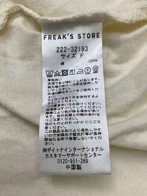 FREAK'S STORE/フリークスストア/Tシャツ/カットソー/トップス/アイボリー/F
