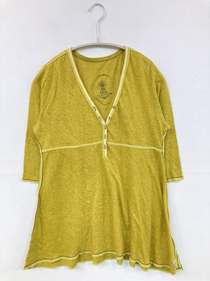 Amina/アミナ/チュニック/ワンピース/ドレス/イエロー