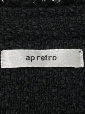 ap retro/アプレトロ/ノーカラージャケット/ジャケット/アウター/ブラック/F