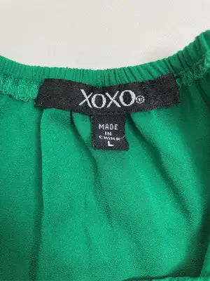 xoxo/キスキス/Tシャツ/カットソー/トップス/グリーン/L