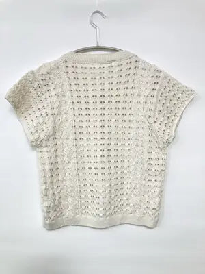 ZARA/ザラ/カーディガン/ボレロ/トップス/ホワイト/EUR M