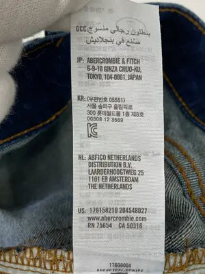 Abercrombie & Fitch/アバクロンビーアンドフィッチ/デニムパンツ/パンツ/ブルー/30W 30L