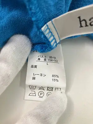 hareiro/Tシャツ/カットソー/トップス/ブルー/L
