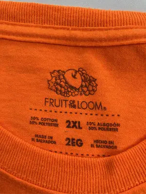 FRUIT OF THE LOOM/フルーツオブザルーム/Tシャツ/カットソー/トップス/オレンジ/2XL