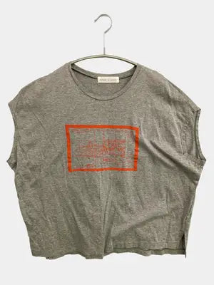 miroir de ensuite/Tシャツ/カットソー/トップス/グレー