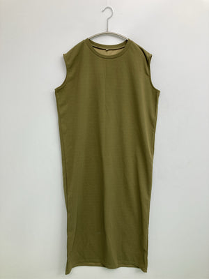 ノースリーブ/トップス/カーキ/M