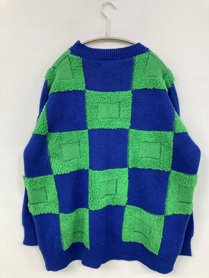 by muni:r/バイムニール/ニット/セーター/トップス/ブルー/F