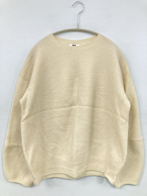 UNIQLO/ユニクロ/ニット/セーター/トップス/アイボリー/L