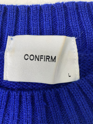 Confirm/コンファーム/ニット/セーター/トップス/ブルー/L