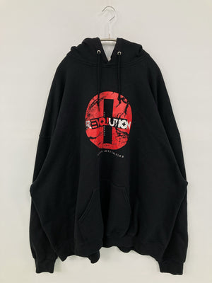 JERZEES/ジャージーズ/パーカー/トップス/ブラック/4XL