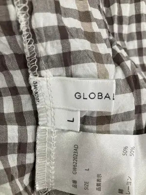 GLOBAL WORK/グローバルワーク/シャツ/ブラウス/トップス/ブラウン/L