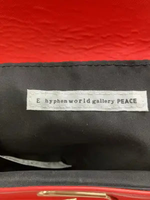 E hyphen world gallery peace/イーハイフンワールドギャラリーピース/ショルダーバッグ/バッグ/レッド/F