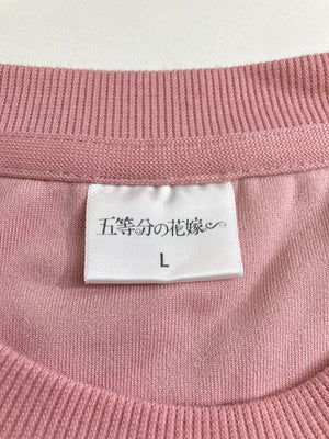 五等分の花嫁/Tシャツ/カットソー/トップス/ピンク/L