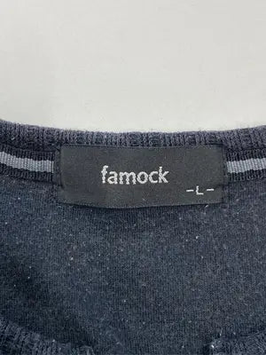 famock/Tシャツ/カットソー/トップス/ブラック/L