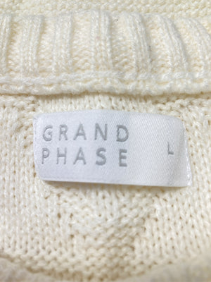 GRAND PHASE/ニット/セーター/トップス/アイボリー/L