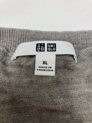 UNIQLO/ユニクロ/ニット/セーター/トップス/グレー/XL