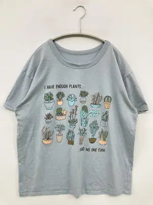 Tシャツ/カットソー/トップス/スカイブルー/XL