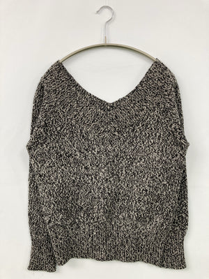 C.D.S/シーディーエス/ニット/セーター/トップス/グレー/M