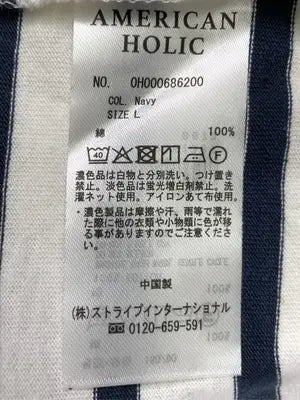 AMERICAN HOLIC/アメリカンホリック/Tシャツ/カットソー/トップス/ネイビー/L