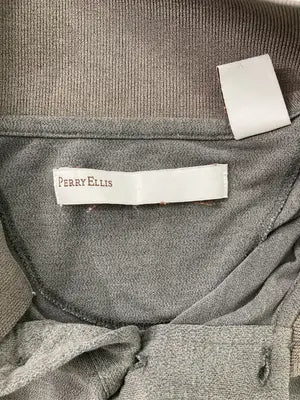 PERRY ELLIS/ペリーエリス/ポロシャツ/トップス/グレー/L/G