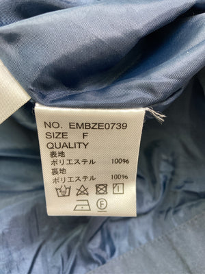 ems excite/エムズエキサイト/ノーカラーコート/ジャケット/アウター/ネイビー/F