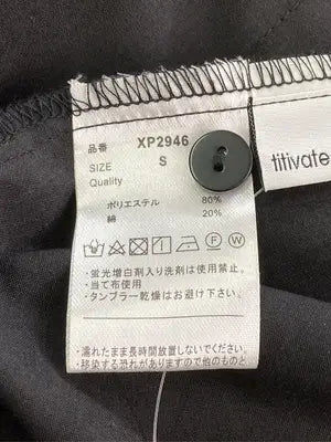 titivate select/ティティベイトセレクト/シャツワンピース/ワンピース/ドレス/ブラック/S
