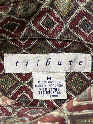tribute/シャツ/ブラウス/トップス/ブラウン/M