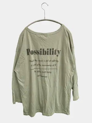 TM-PARTY/ティーエムパーティー/Tシャツ/カットソー/トップス/カーキ/L