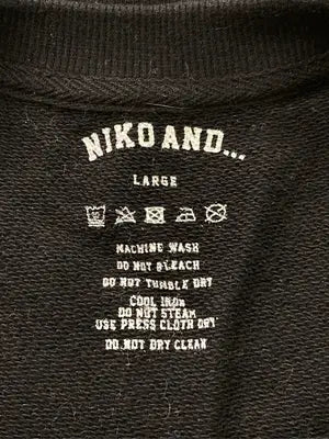 niko and .../ニコアンド/スウェット/トップス/ブラック/L
