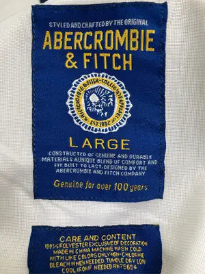 Abercrombie & Fitch/アバクロンビーアンドフィッチ/ジャージ/トラックジャケット/トップス/ホワイト/LARGE