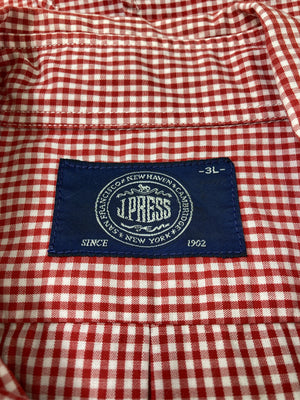 J.PRESS/ジェイプレス/シャツ/ブラウス/トップス/レッド/3L