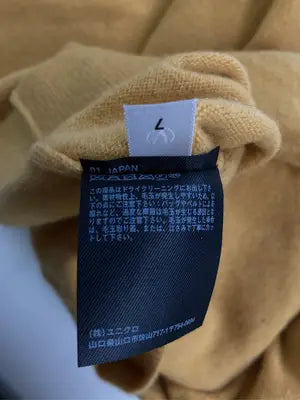 UNIQLO/ユニクロ/ニット/セーター/トップス/イエロー/XL