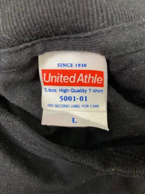United Athle/ユナイテッドアスレ/Tシャツ/カットソー/トップス/ブラック/L
